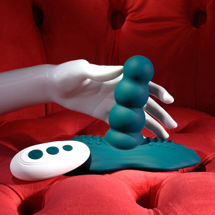 Playboy Pleasure HAVE A SEAT - Green USB Rechargeable Rideable Vibrator and Grinder Pad with Remote – Sex toys NZ by Naughtyhut. Discreet delivery nationwide.