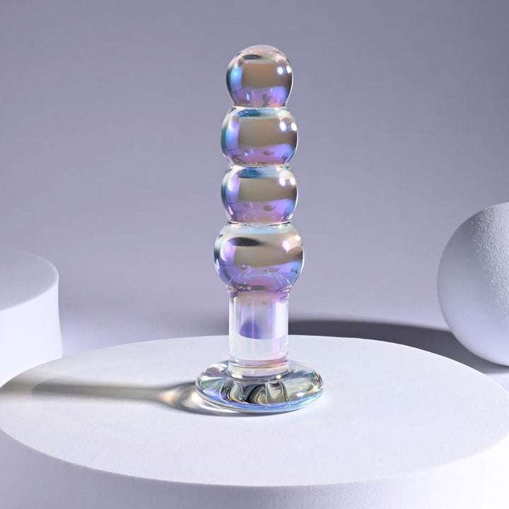 Playboy Pleasure JEWELS BEADS - Clear Glass 12 cm Anal Beads – Sex toys NZ by Naughtyhut. Discreet delivery nationwide.