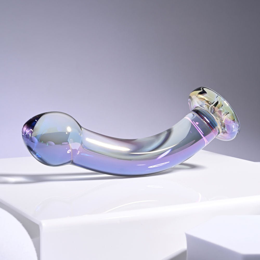 Playboy Pleasure JEWELS KING - Clear Glass 16.3 cm Dildo – Sex toys NZ by Naughtyhut. Discreet delivery nationwide.