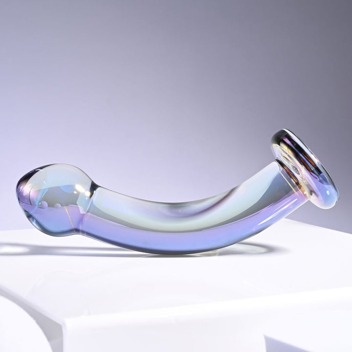 Playboy Pleasure JEWELS KING - Clear Glass 16.3 cm Dildo – Sex toys NZ by Naughtyhut. Discreet delivery nationwide.
