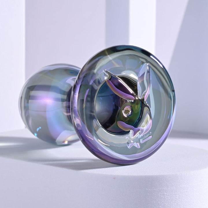 Playboy Pleasure JEWELS PLUG - Clear Glass 8.5 cm Butt Plug – Sex toys NZ by Naughtyhut. Discreet delivery nationwide.