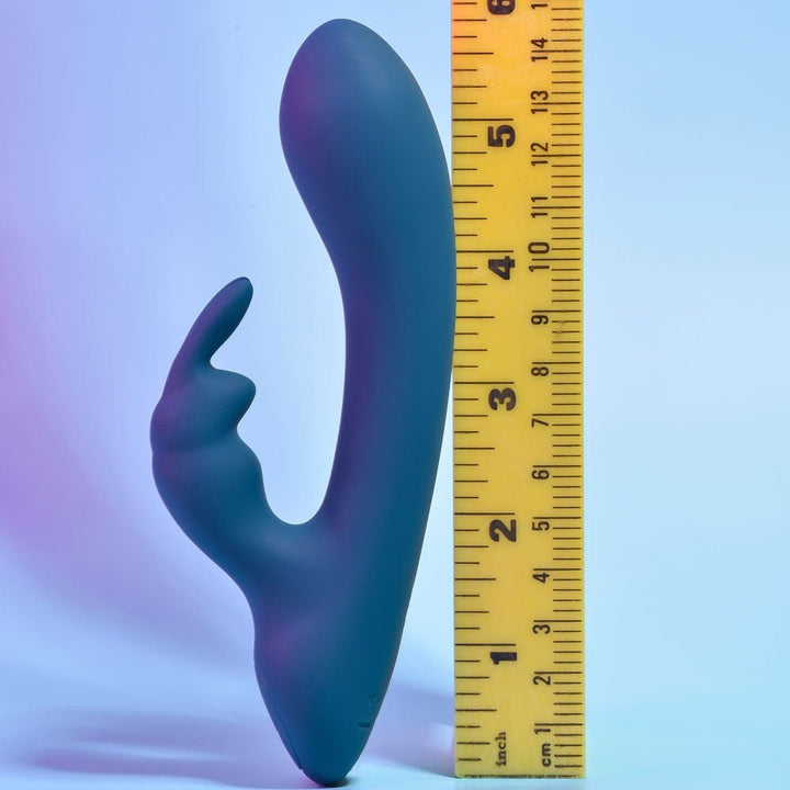 Playboy Pleasure LIL RABBIT - Deep Teal 14.6 cm USB Rechargeable Rabbit Vibrator – Sex toys NZ by Naughtyhut. Discreet delivery nationwide.