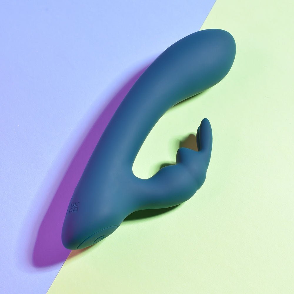 Playboy Pleasure LIL RABBIT - Deep Teal 14.6 cm USB Rechargeable Rabbit Vibrator – Sex toys NZ by Naughtyhut. Discreet delivery nationwide.