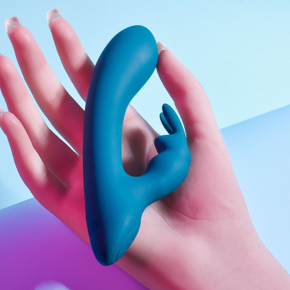 Playboy Pleasure LIL RABBIT - Deep Teal 14.6 cm USB Rechargeable Rabbit Vibrator – Sex toys NZ by Naughtyhut. Discreet delivery nationwide.