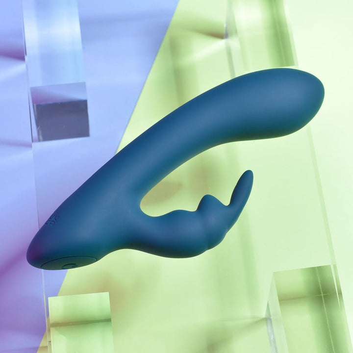 Playboy Pleasure LIL RABBIT - Deep Teal 14.6 cm USB Rechargeable Rabbit Vibrator – Sex toys NZ by Naughtyhut. Discreet delivery nationwide.