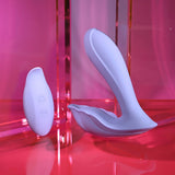 Buy Playboy Pleasure LILAC FANTASY - Purple 13.5 cm USB Rechargeable Tapping Vibrator with Remote – Naughtyhut NZ sex toys online. Discreet delivery & top brands.