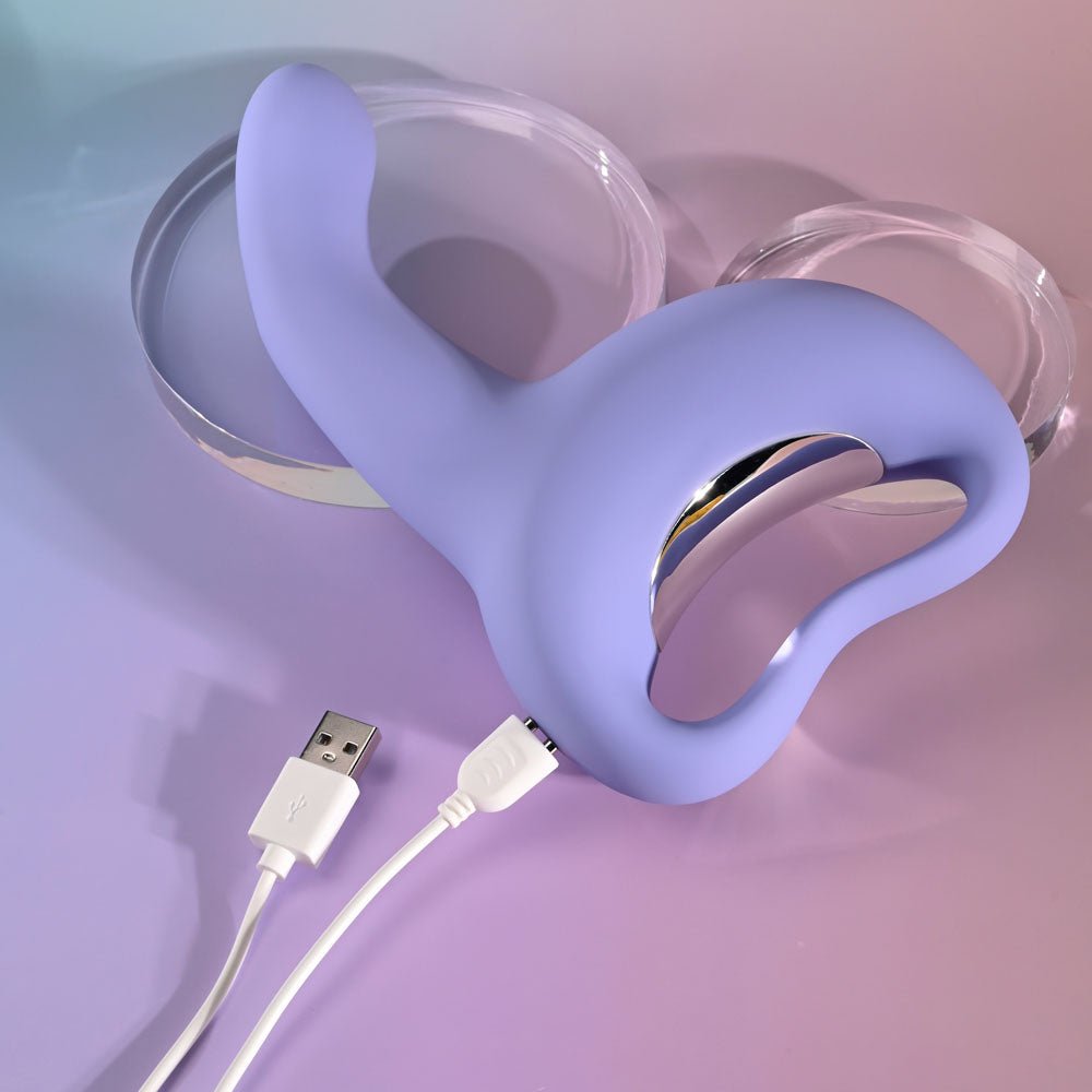 Playboy Pleasure NICE TO MEET YOU - Purple 19.5 cm USB Rechargeable Vibrator – Sex toys NZ by Naughtyhut. Discreet delivery nationwide.