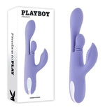 Buy Playboy Pleasure NUBBIN RUBBIN - Purple 24.1 cm USB Rechargeable Thrusting Rabbit Vibrator – Naughtyhut NZ sex toys online. Discreet delivery & top brands.