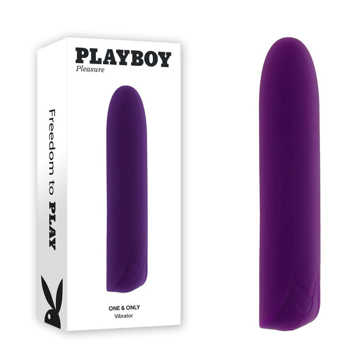Playboy Pleasure ONE & ONLY - Purple 12 cm USB Rechargeable Bullet – Sex toys NZ by Naughtyhut. Discreet delivery nationwide.
