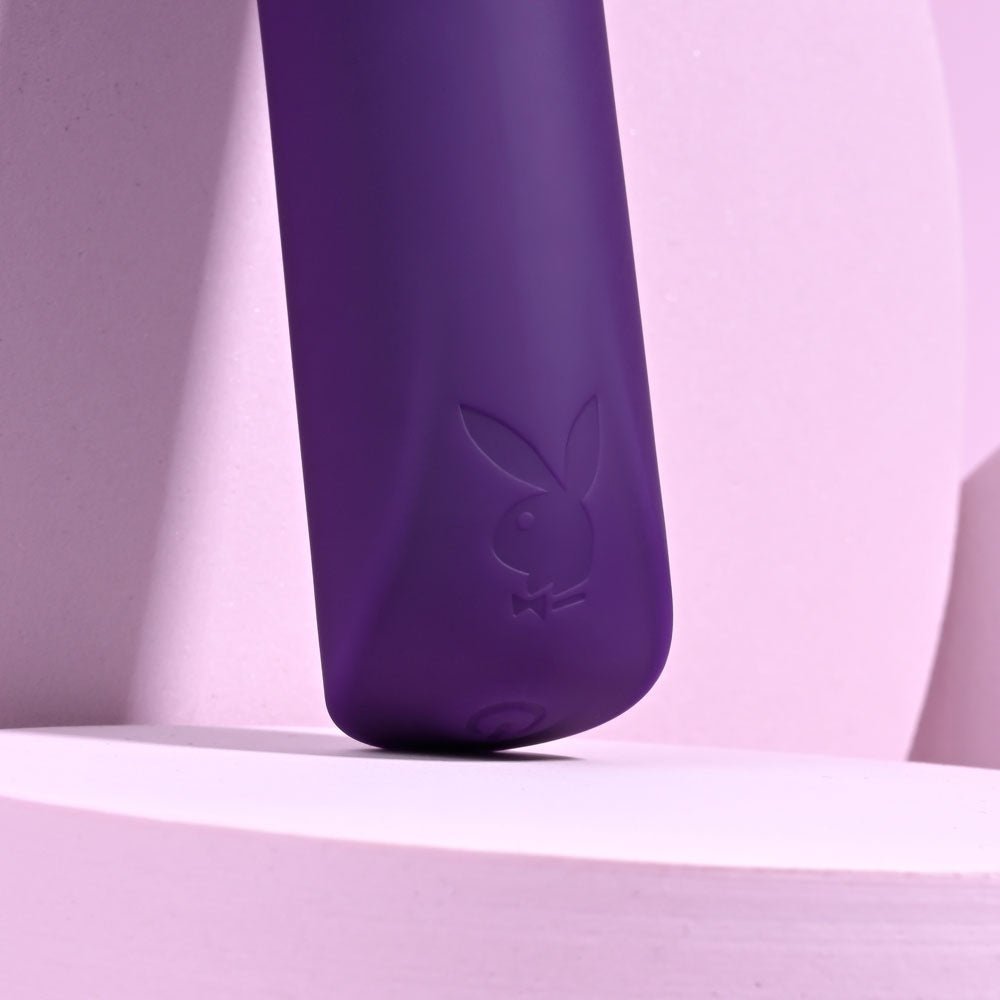 Playboy Pleasure ONE & ONLY - Purple 12 cm USB Rechargeable Bullet – Sex toys NZ by Naughtyhut. Discreet delivery nationwide.