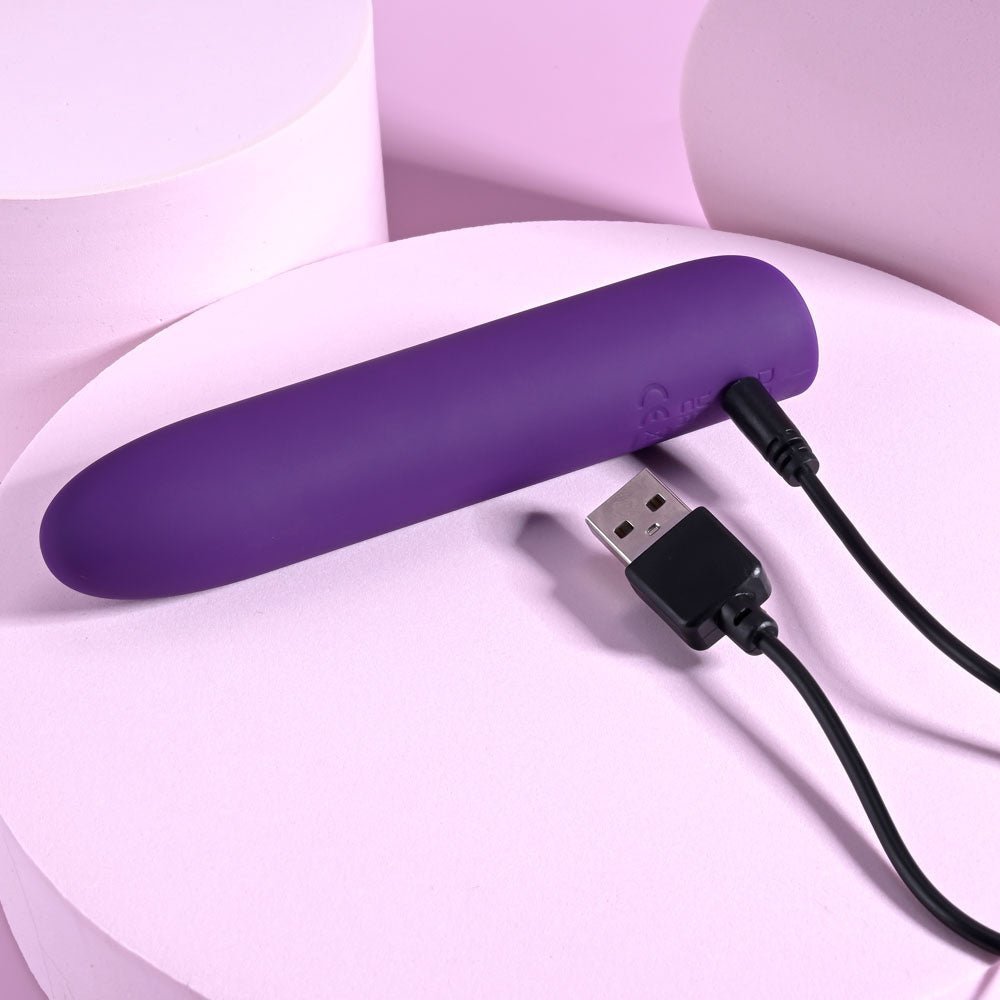 Playboy Pleasure ONE & ONLY - Purple 12 cm USB Rechargeable Bullet – Sex toys NZ by Naughtyhut. Discreet delivery nationwide.