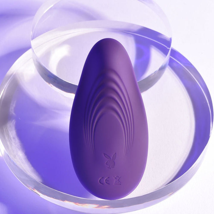 Playboy Pleasure OUR LITTLE SECRET - Purple USB Rechargeable Panty Vibrator with Wireless Remote Control – Sex toys NZ by Naughtyhut. Discreet delivery nationwide.