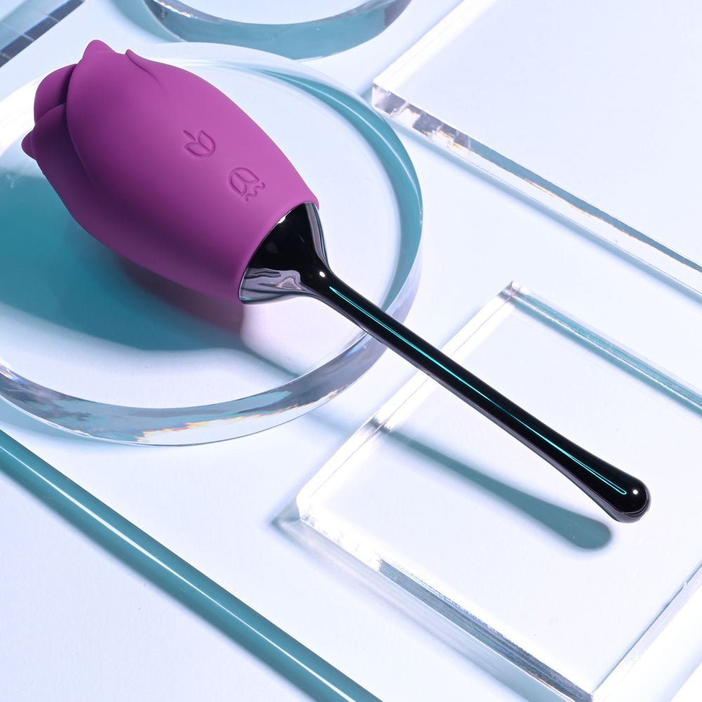 Playboy Pleasure PETAL - Purple USB Rechargeable Flicking Stimulator – Sex toys NZ by Naughtyhut. Discreet delivery nationwide.