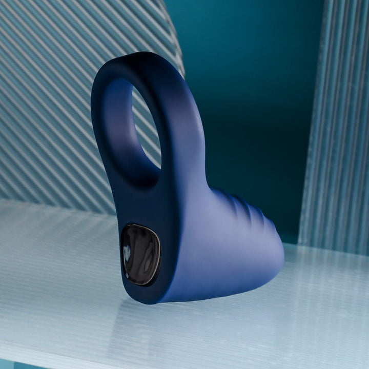 Playboy Pleasure PLEASURE POINT - Blue USB Rechargeable Vibrating Cock Ring – Sex toys NZ by Naughtyhut. Discreet delivery nationwide.