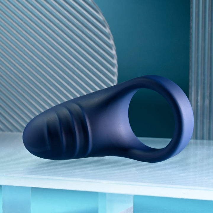Playboy Pleasure PLEASURE POINT - Blue USB Rechargeable Vibrating Cock Ring – Sex toys NZ by Naughtyhut. Discreet delivery nationwide.