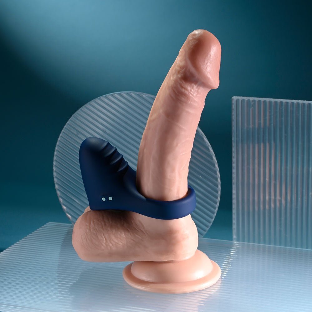 Playboy Pleasure PLEASURE POINT - Blue USB Rechargeable Vibrating Cock Ring – Sex toys NZ by Naughtyhut. Discreet delivery nationwide.