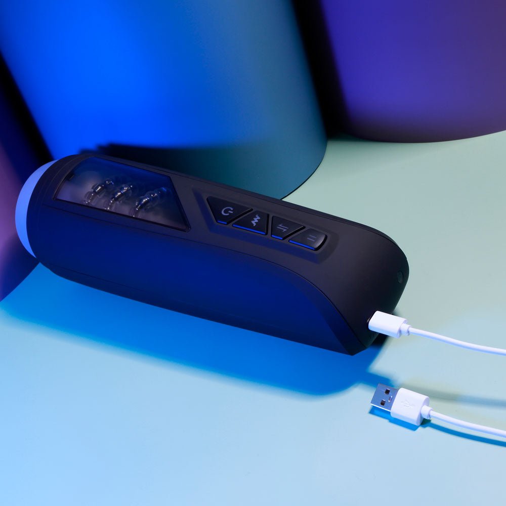 Playboy Pleasure PURSUIT OF PLEASURE - USB Rechargeable Vibrating Stroker – Sex toys NZ by Naughtyhut. Discreet delivery nationwide.