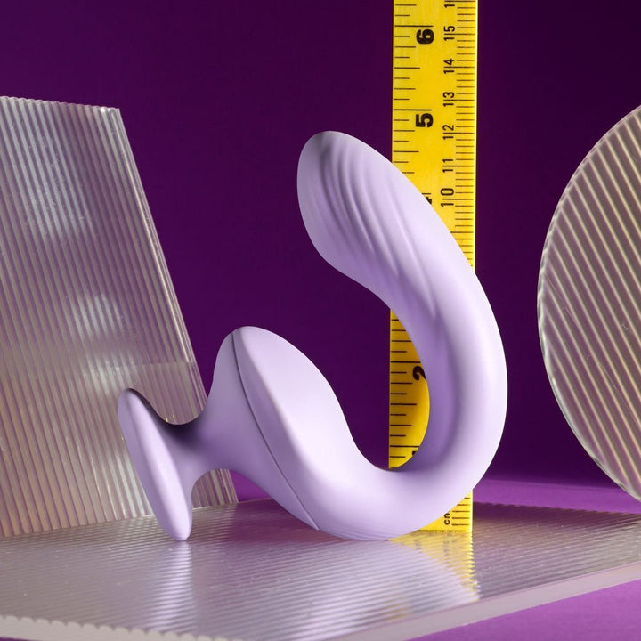 Playboy Pleasure REV ME UP - Purple USB Rechargeable Dual Motor Curved Vibrator – Sex toys NZ by Naughtyhut. Discreet delivery nationwide.