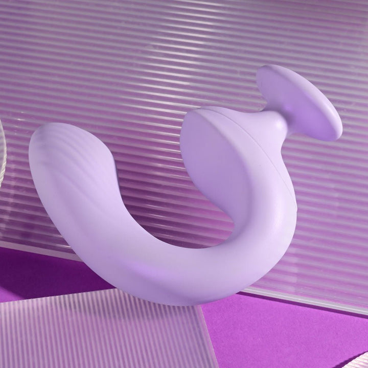 Playboy Pleasure REV ME UP - Purple USB Rechargeable Dual Motor Curved Vibrator – Sex toys NZ by Naughtyhut. Discreet delivery nationwide.