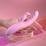 Buy Playboy Pleasure RUB ME RIGHT - Pink 23.2 cm USB Rechargeable Thrusting Rabbit Vibrator – Naughtyhut NZ sex toys online. Discreet delivery & top brands.