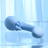 Buy Playboy Pleasure SAPPHIRE SKY - Blue 21.6 cm USB Rechargeable Vibrator with Double Tongue Stimulator – Naughtyhut NZ sex toys online. Discreet delivery & top brands.