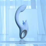 Buy Playboy Pleasure SAPPHIRE SKY - Blue 21.6 cm USB Rechargeable Vibrator with Double Tongue Stimulator – Naughtyhut NZ sex toys online. Discreet delivery & top brands.