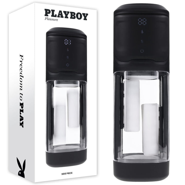 Playboy Pleasure SIDE PIECE - USB Rechargeable Warming Auto Stroker – Sex toys NZ by Naughtyhut. Discreet delivery nationwide.