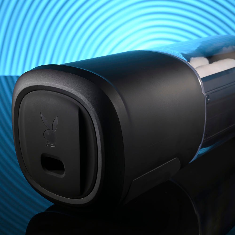 Buy Playboy Pleasure SIDE PIECE - USB Rechargeable Warming Auto Stroker – Naughtyhut NZ sex toys online. Discreet delivery & top brands.