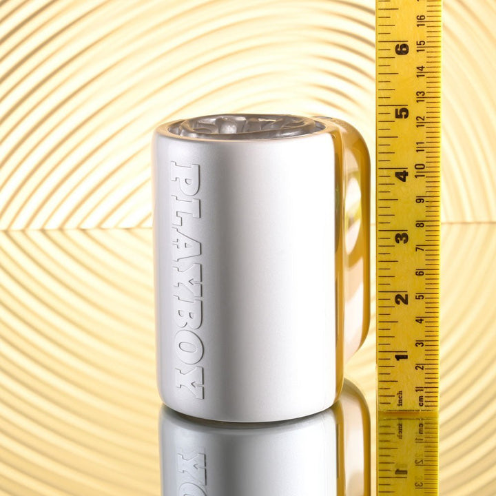 Playboy Pleasure SPIN DOCTOR - White USB Rechargeable Vibrating & Spinning Stroker – Sex toys NZ by Naughtyhut. Discreet delivery nationwide.