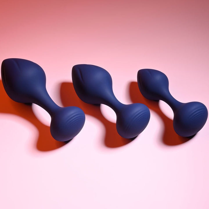 Playboy Pleasure TAIL TRAINER - Black Butt Plugs - Set of 3 Sizes – Sex toys NZ by Naughtyhut. Discreet delivery nationwide.