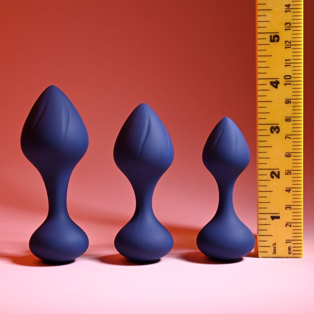 Playboy Pleasure TAIL TRAINER - Black Butt Plugs - Set of 3 Sizes – Sex toys NZ by Naughtyhut. Discreet delivery nationwide.