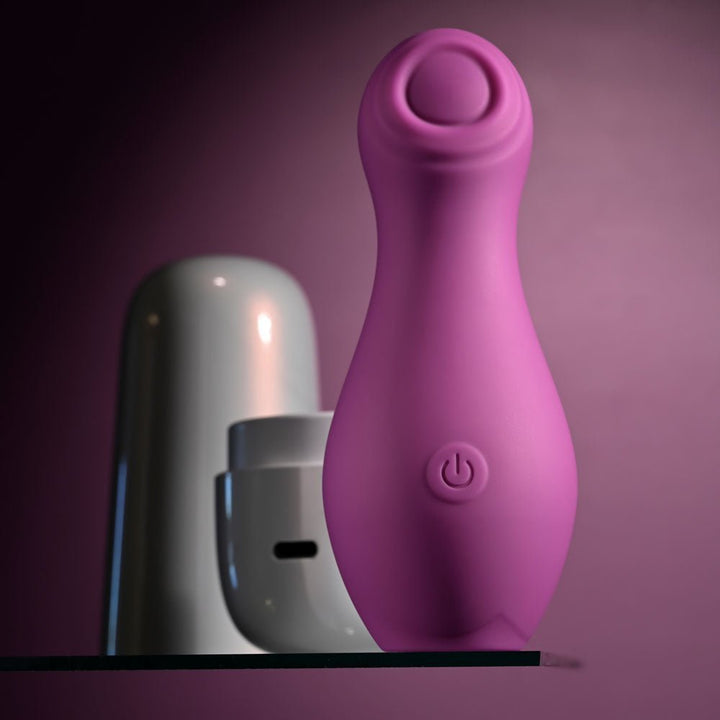 Playboy Pleasure THE JET SET - TAPPING - Purple 10.2 cm Tapping Stimulator with Charging Case – Sex toys NZ by Naughtyhut. Discreet delivery nationwide.