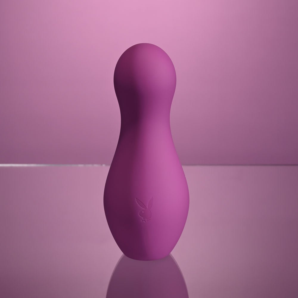 Playboy Pleasure THE JET SET - TAPPING - Purple 10.2 cm Tapping Stimulator with Charging Case – Sex toys NZ by Naughtyhut. Discreet delivery nationwide.