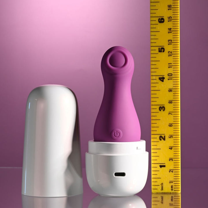 Playboy Pleasure THE JET SET - TAPPING - Purple 10.2 cm Tapping Stimulator with Charging Case – Sex toys NZ by Naughtyhut. Discreet delivery nationwide.