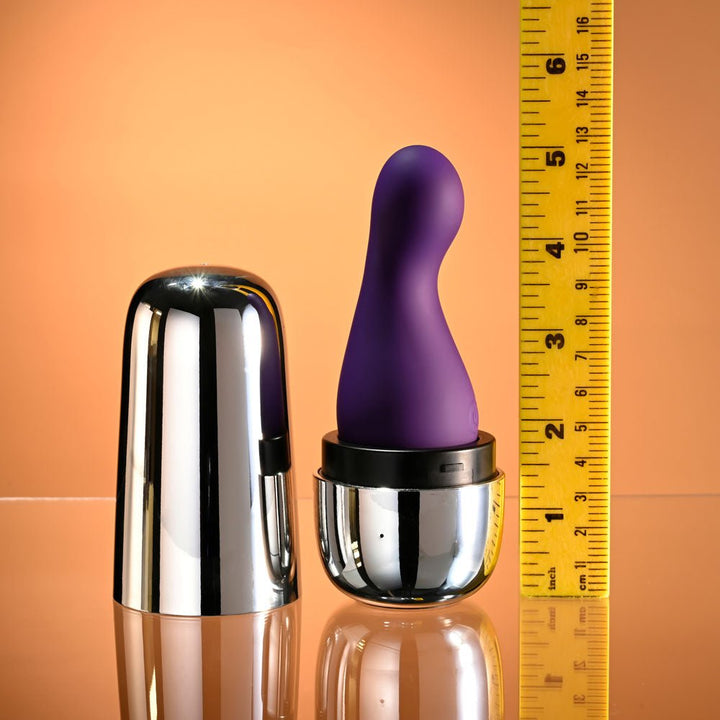 Playboy Pleasure THE JET SET - VIBRATOR - Purple 10.2 cm Vibrator with Self Charging Case – Sex toys NZ by Naughtyhut. Discreet delivery nationwide.