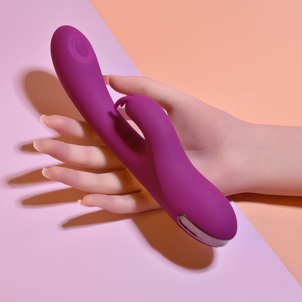 Playboy Pleasure THUMPER - Purple 21.9 cm USB Rechargeable Rabbit Vibrator – Sex toys NZ by Naughtyhut. Discreet delivery nationwide.