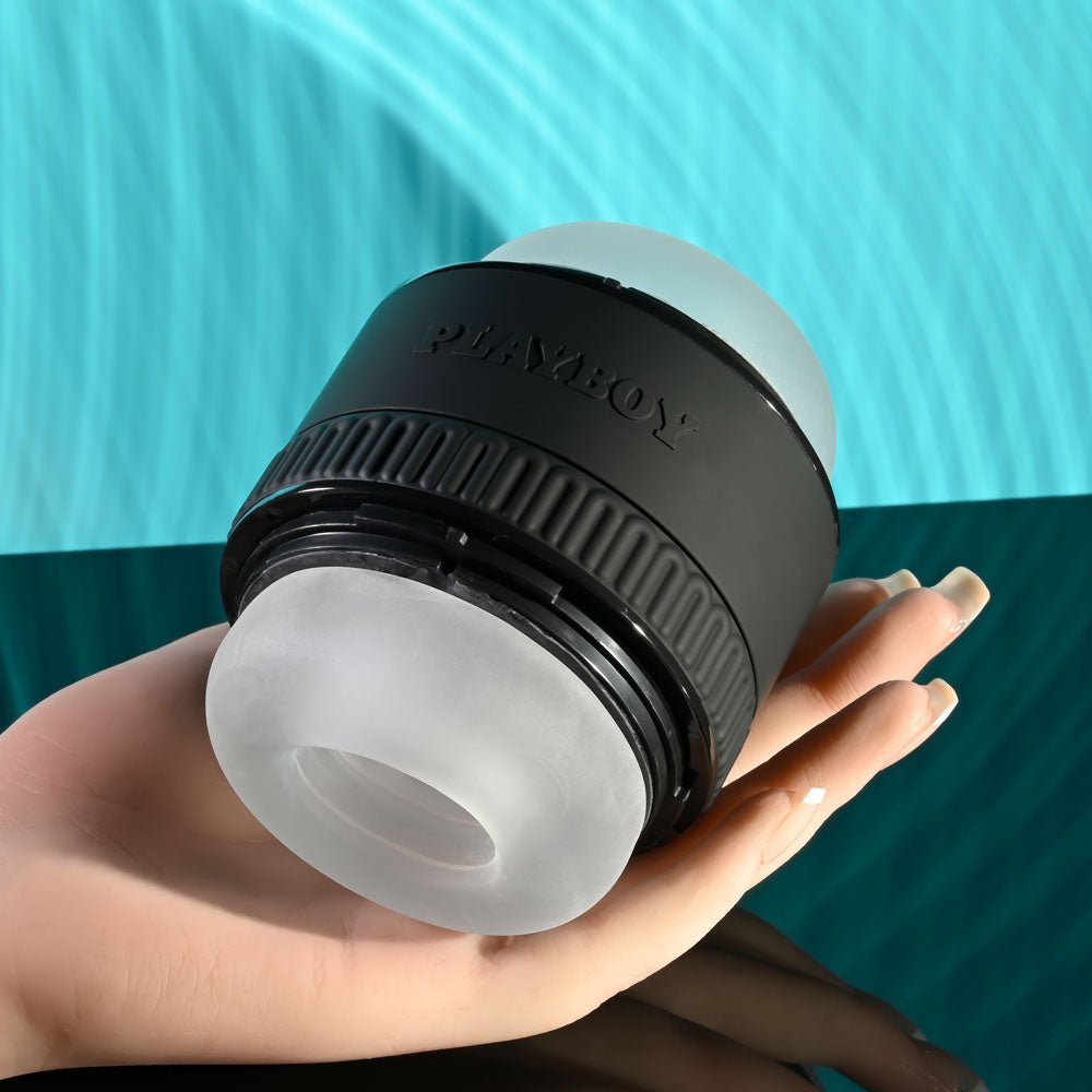 Playboy Pleasure TIGHT END - Clear Dual Ended Stroker – Sex toys NZ by Naughtyhut. Discreet delivery nationwide.