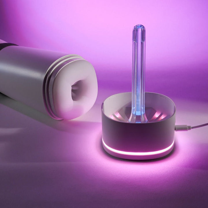 Playboy Pleasure TWIST & STROKE - White USB Rechargeable Heating Stroker with UV Cleaning – Sex toys NZ by Naughtyhut. Discreet delivery nationwide.