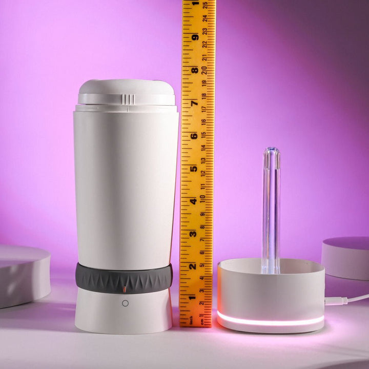 Playboy Pleasure TWIST & STROKE - White USB Rechargeable Heating Stroker with UV Cleaning – Sex toys NZ by Naughtyhut. Discreet delivery nationwide.