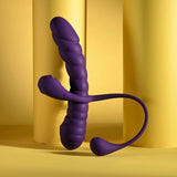 Buy Playboy Pleasure TWISTED PLAYGROUND - Purple USB Rechargeable Vibrator and Cock Ring Kit – Naughtyhut NZ sex toys online. Discreet delivery & top brands.