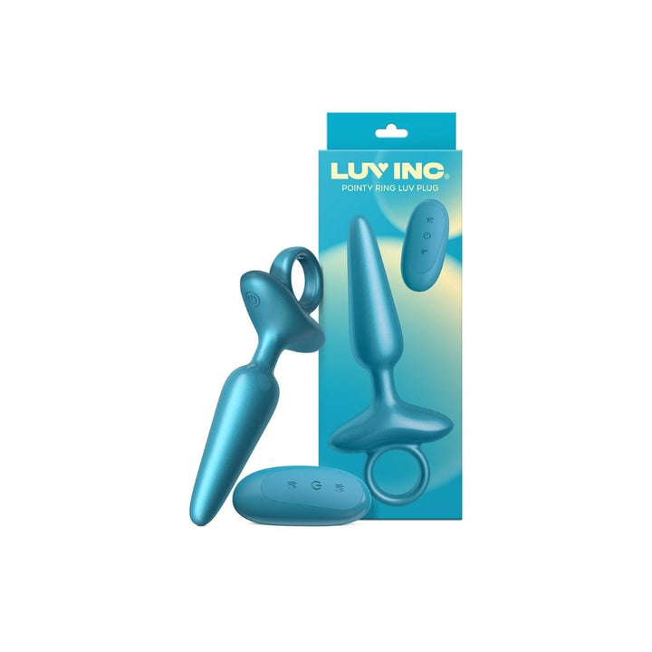 Pointy Ring Luv Plug - Metallic Blue – Sex toys NZ by Naughtyhut. Discreet delivery nationwide.