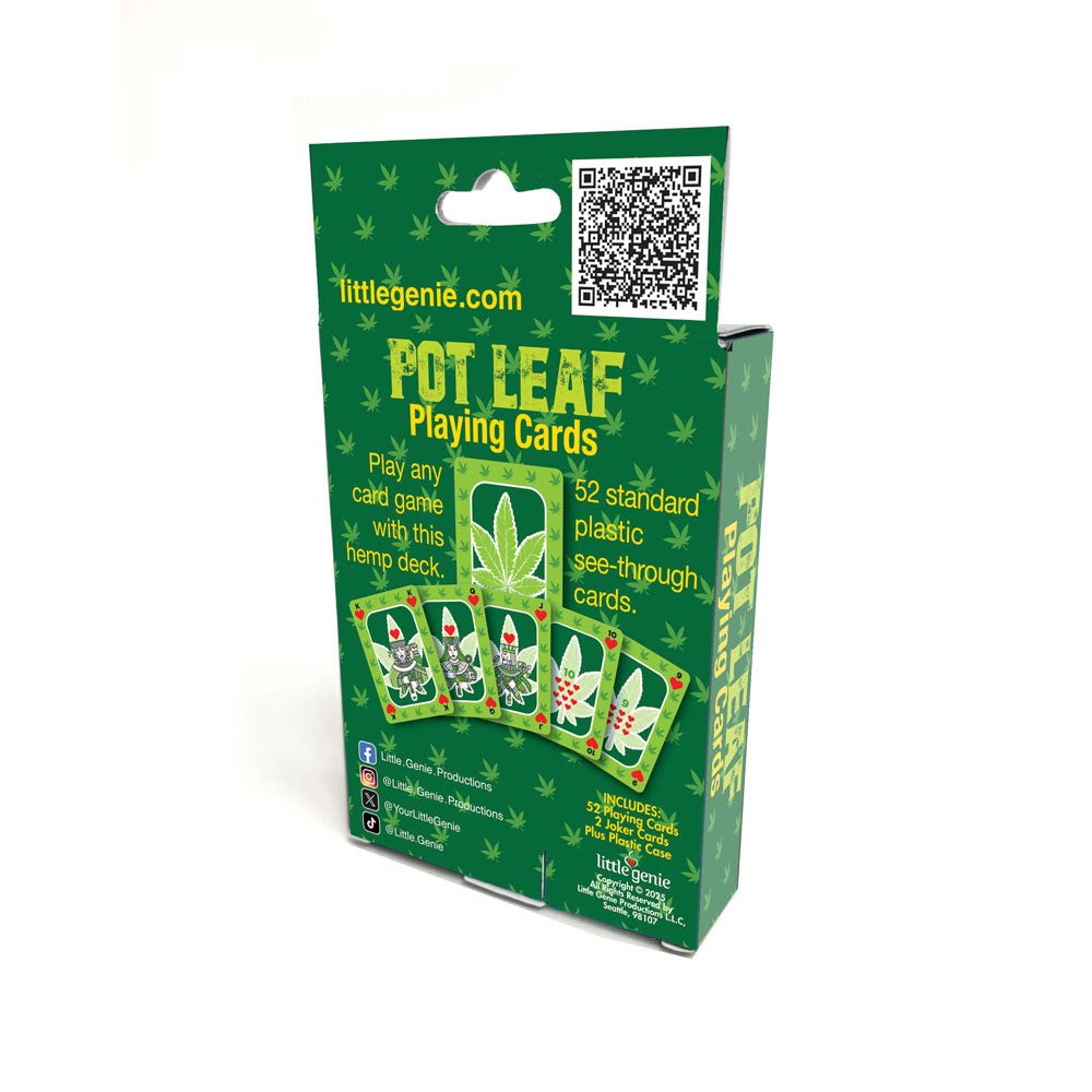 Buy Pot Leaf Playing Cards - Waterproof Novelty Playing Cards – Naughtyhut NZ sex toys online. Discreet delivery & top brands.
