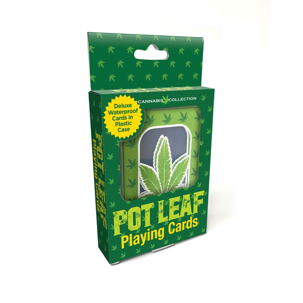 Buy Pot Leaf Playing Cards - Waterproof Novelty Playing Cards – Naughtyhut NZ sex toys online. Discreet delivery & top brands.