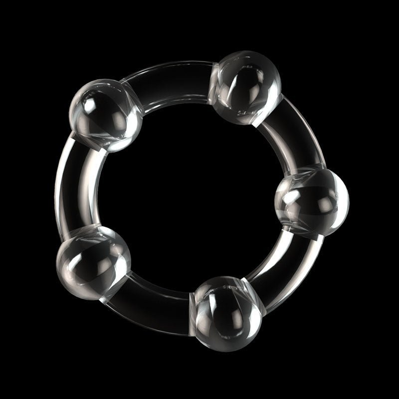 Power Plus Triple Beaded Ring Set - Clear Cock Rings - Set of 3 – Sex toys NZ by Naughtyhut. Discreet delivery nationwide.