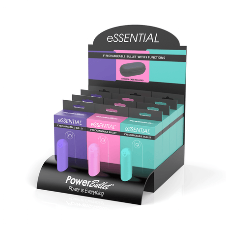 Buy PowerBullet Essential Display – Naughtyhut NZ sex toys online. Discreet delivery & top brands.