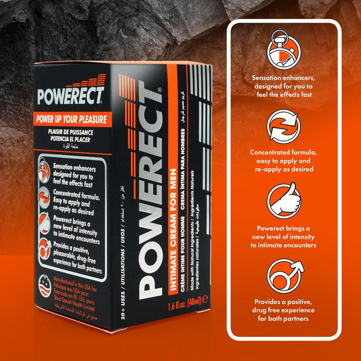 Powerect Intimate Cream - Enhancer Cream for Men - 48 ml Tube – Sex toys NZ by Naughtyhut. Discreet delivery nationwide.