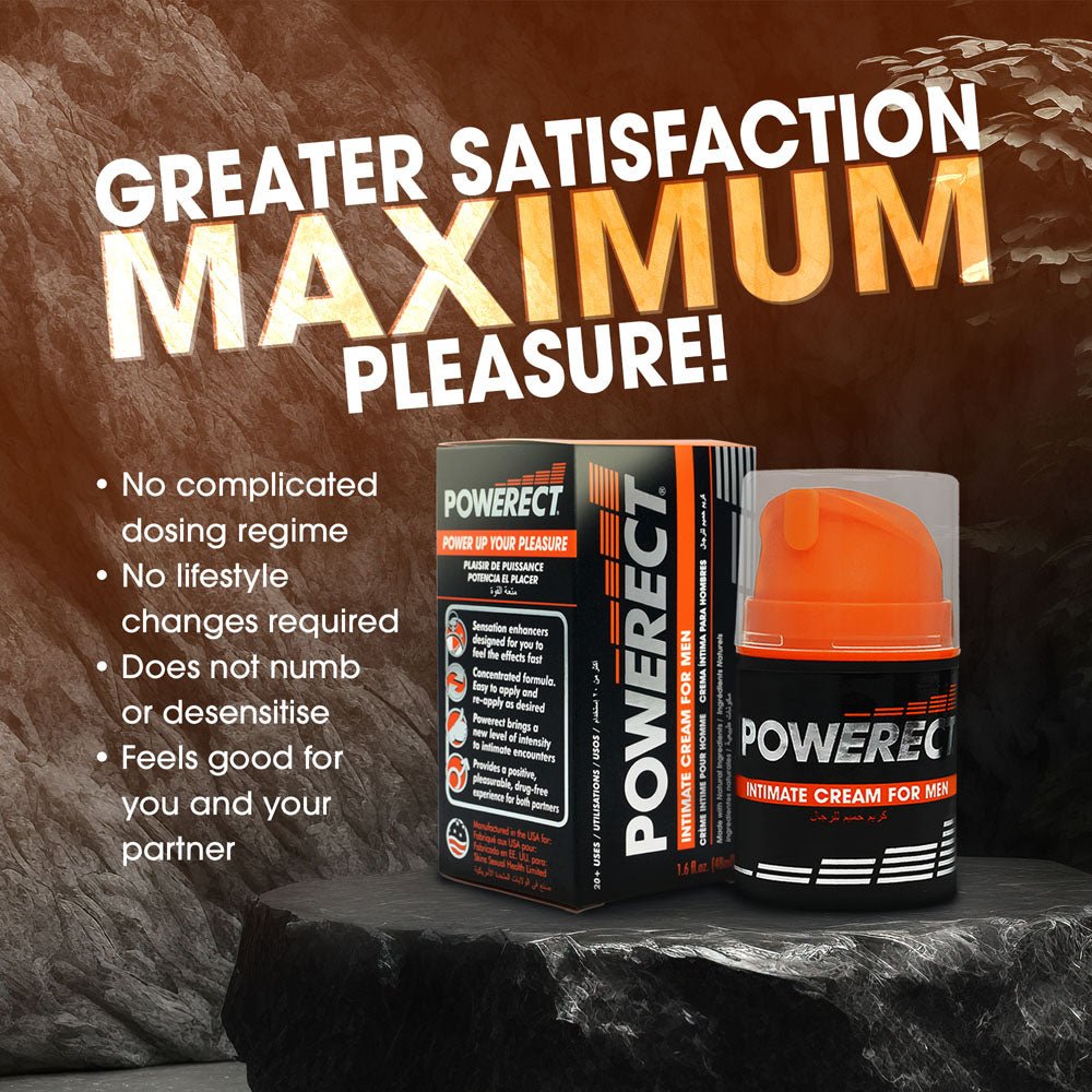Buy Powerect Intimate Cream - Enhancer Cream for Men - 48 ml Tube – Naughtyhut NZ sex toys online. Discreet delivery & top brands.