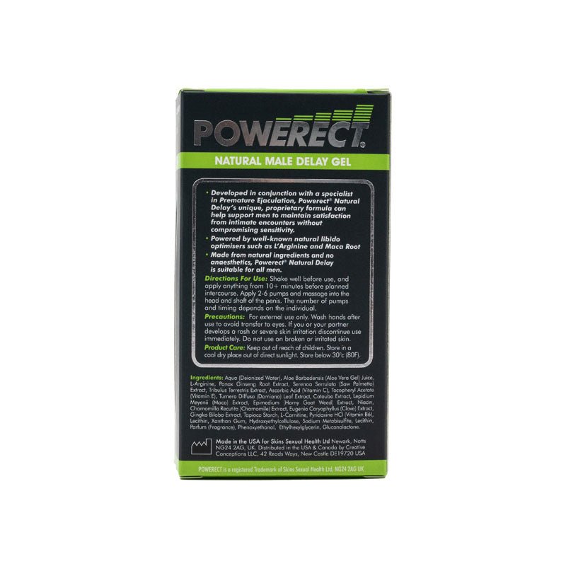 Buy Powerect Natural Delay Serum - Male Delay Serum - 30 ml Bottle – Naughtyhut NZ sex toys online. Discreet delivery & top brands.