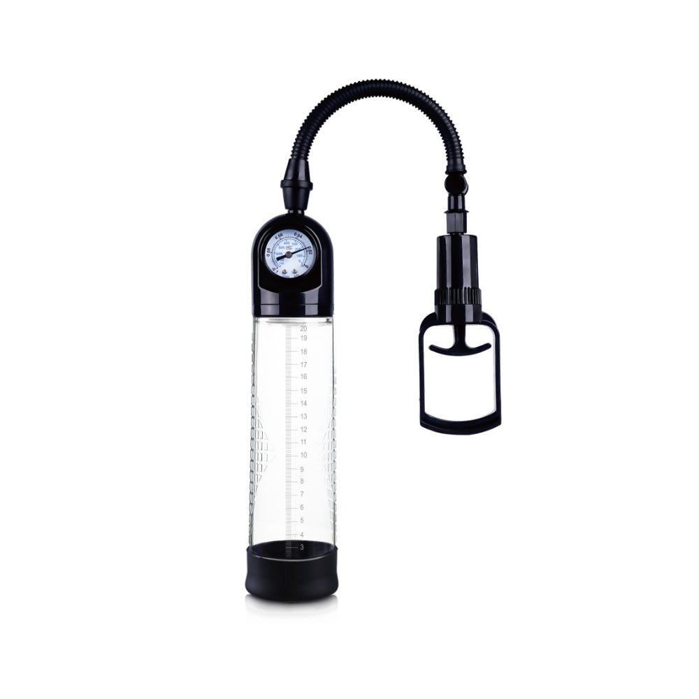 Buy Pull Rod Penis Pump with Gauge – Naughtyhut NZ sex toys online. Discreet delivery & top brands.