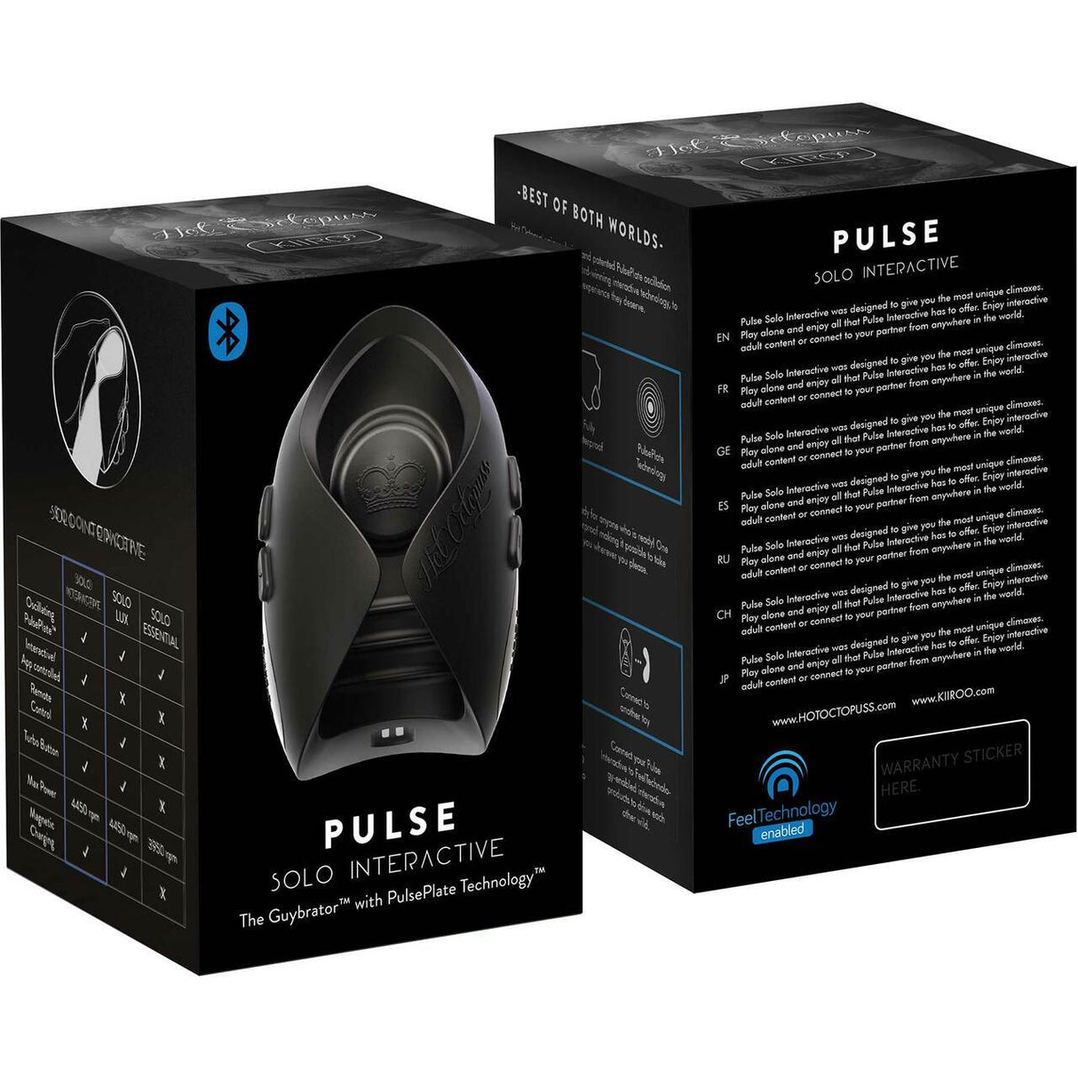 Buy Pulse Solo Interactive Powered by KIIROO – Naughtyhut NZ sex toys online. Discreet delivery & top brands.